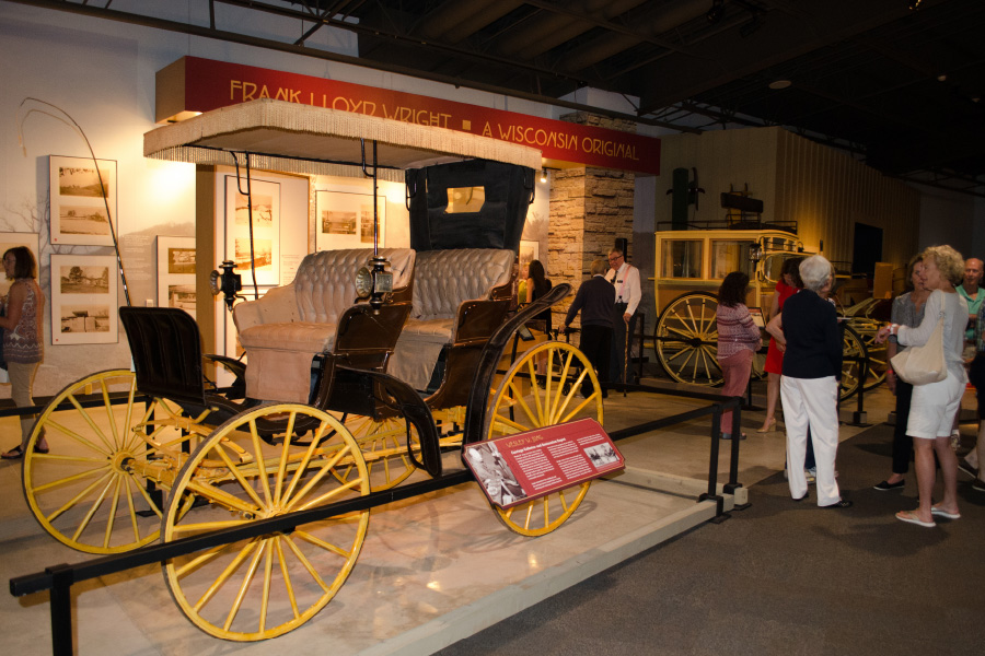 Carriages on display in the museum
